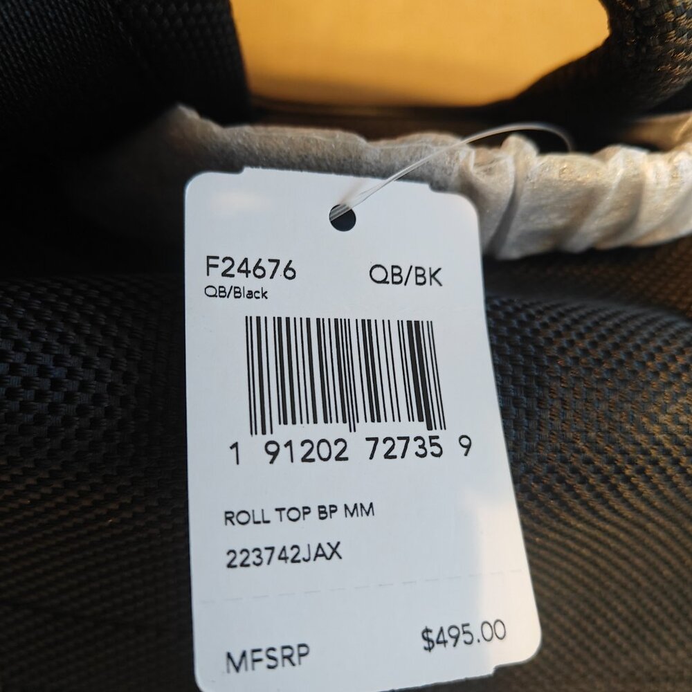 New in Original Packaging - COACH  Men’s TERRAIN ROLL TOP Backpack Black F24676 - Picture 3 of 10